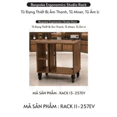 Rack 13 Studio 12U Mixer VQP – Tủ Rack Âm Thanh Di Động Chuyên Nghiệp Cho Phòng Thu