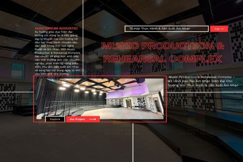 Thiết Kế & Thi Công Tổ Hợp Không Gian Thực Hành Và Thu Âm Âm Nhạc (Music Production & Rehearsal Complex) Tại Trường Học Bắc Ninh – Giải Pháp Âm Học Chuẩn Quốc Tế | Cách Âm Sài Gòn Hà Nội