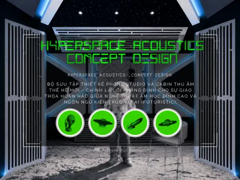 THIẾT KẾ PHÒNG THU ÂM MON BAY HẠ LONG | BỘ SƯU TẬP HYPERSPACE ACOUSTICS