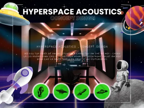 THIẾT KẾ PHÒNG THU ÂM VINH PHÚC | BỘ SƯU TẬP HYPERSPACE ACOUSTICS