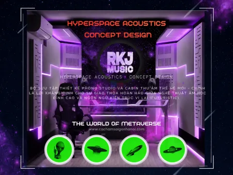 THIẾT KẾ PHÒNG THU ÂM VINHOMES BẮC NINH | BỘ SƯU TẬP HYPERSPACE ACOUSTICS