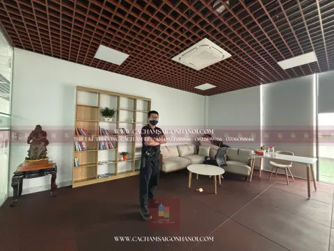 Cách Âm Sài Gòn Hà Nội Hoàn Thành Phòng Livestream Bán Hàng Chuẩn Studio tại Nhà Máy Giấy Xương Giang, Bắc Giang