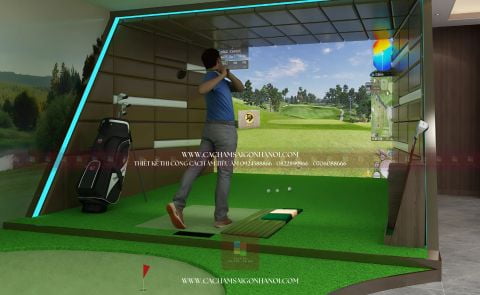 Cách Âm Tiêu Âm Phòng Golf Giả Lập Đẳng Cấp tại Ciputra, Hà Nội | Cách Âm Sài Gòn Hà Nội