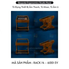 Rack 14 Studio 12U – Bàn Rack Mixer Phòng Thu Âm Chuyên Nghiệp