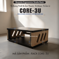 RACK CORE-3U | Tủ Rack Studio Compact 3U Cho Thiết Bị Âm Thanh