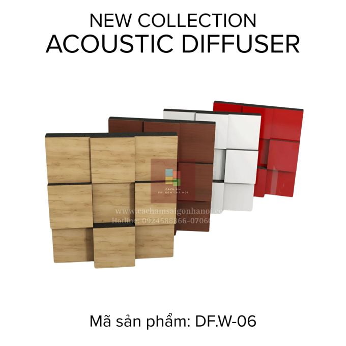 Tấm Tán Âm 3D ACOUSTIC DIFFUSER - DF.W-06