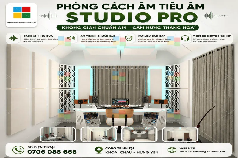 Thiết Kế Thi Công Tiêu Âm Music Band Studio Khoái Châu - Hưng Yên – Chuẩn Âm Đẳng Cấp