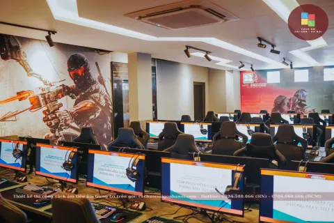 Chống ồn phòng game và giải pháp thiết kế cyber gaming cần lưu ý
