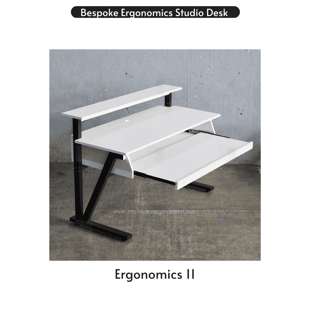 Khay để đàn piano kéo trượt trên bàn phòng thu âm Ergonomics 11.