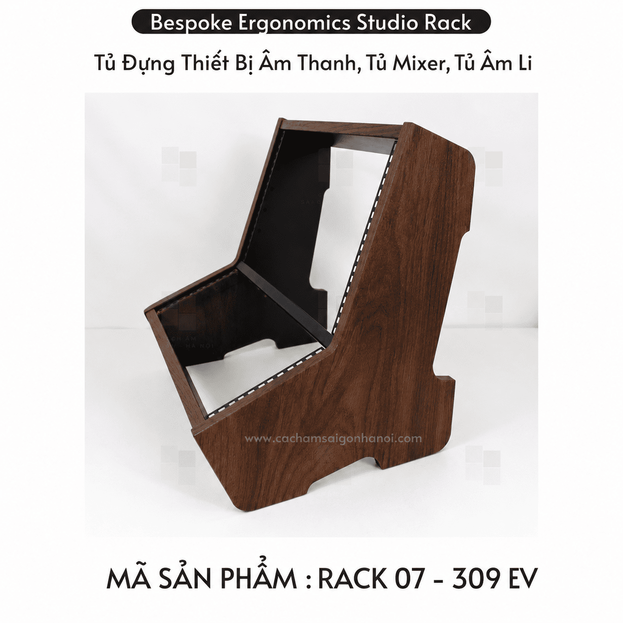Rack 07 màu 309EV tủ rack mixer phòng thu âm hiện đại