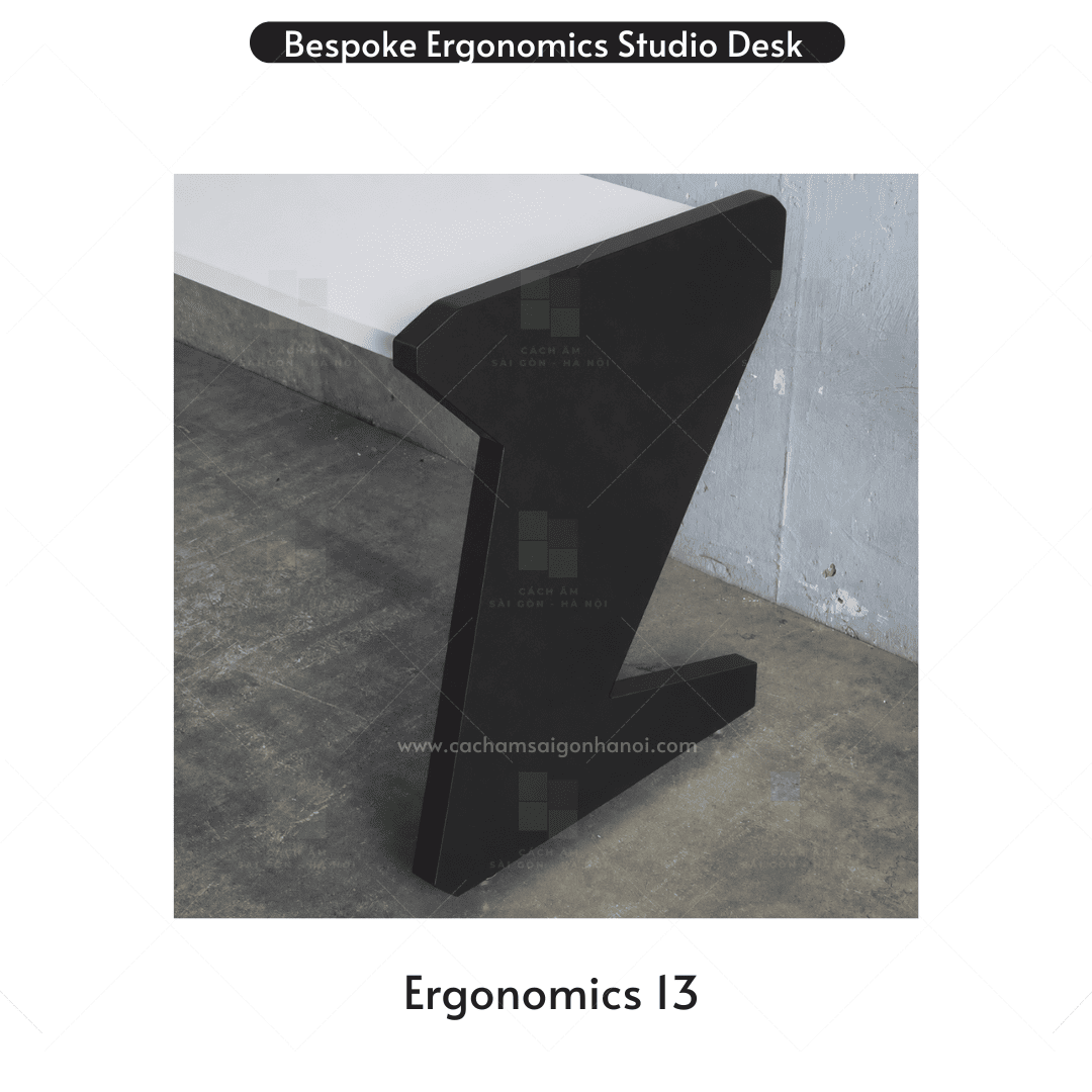 Chi tiết chân bàn Ergonomics 13 thiết kế chắc chắn và hiện đại