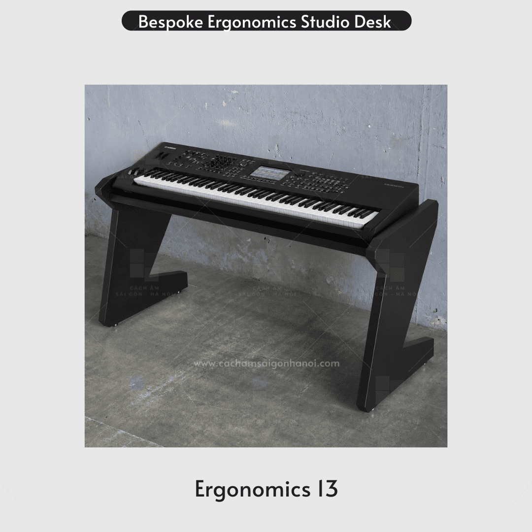 Mẫu giá đỡ đàn piano Ergonomics 13 cho studio âm nhạc chuyên nghiệp