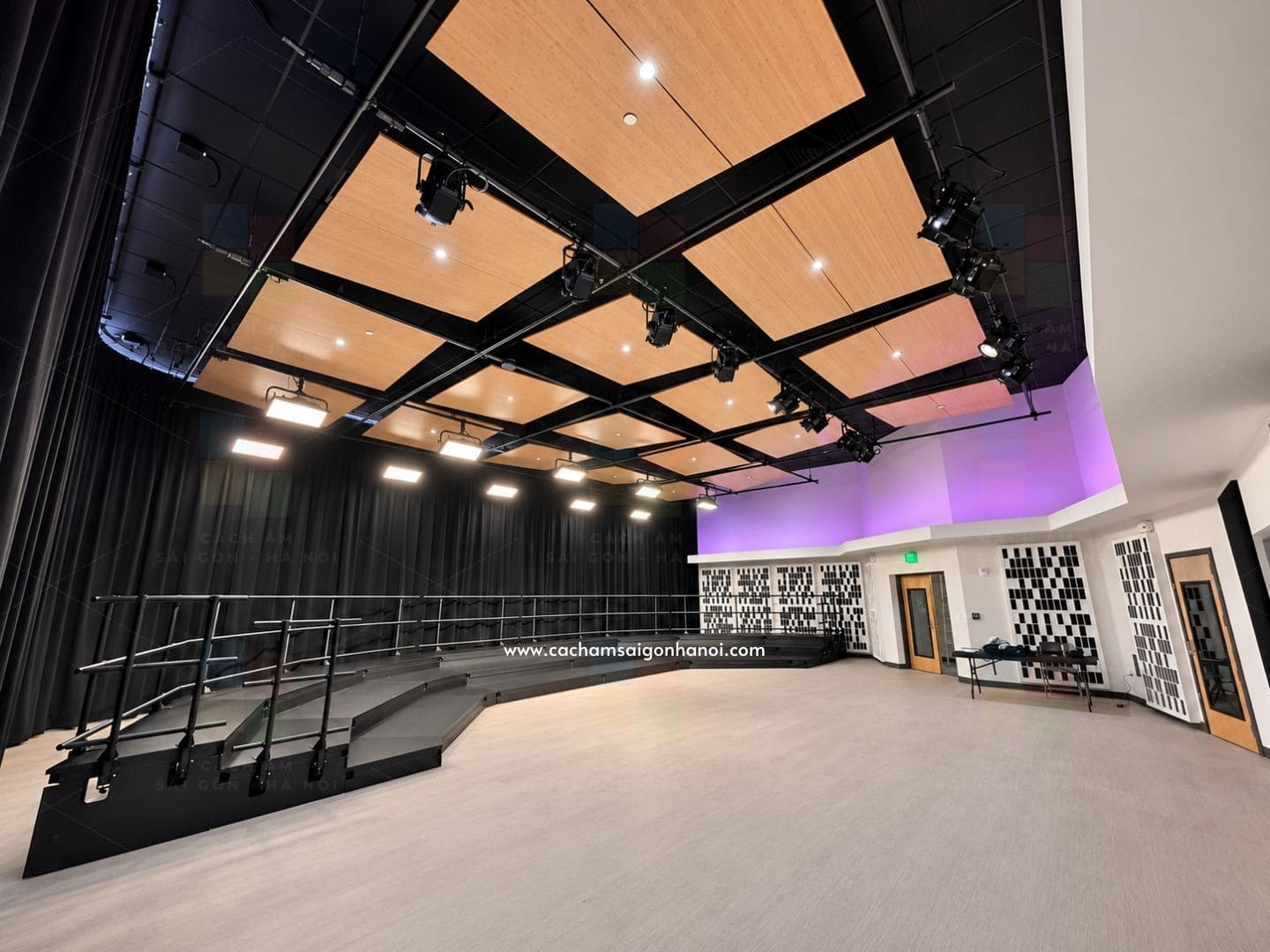 Không gian Auditorium Acoustic dành cho biểu diễn hợp xướng và thực hành âm nhạc tại trường học Bắc Ninh
