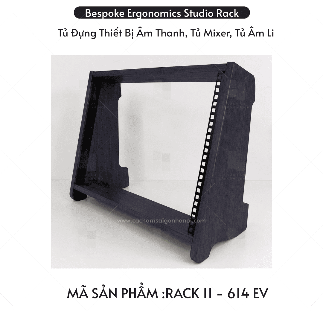 Rack 11 màu 614EV tủ mixer studio dành cho thiết bị rackmount