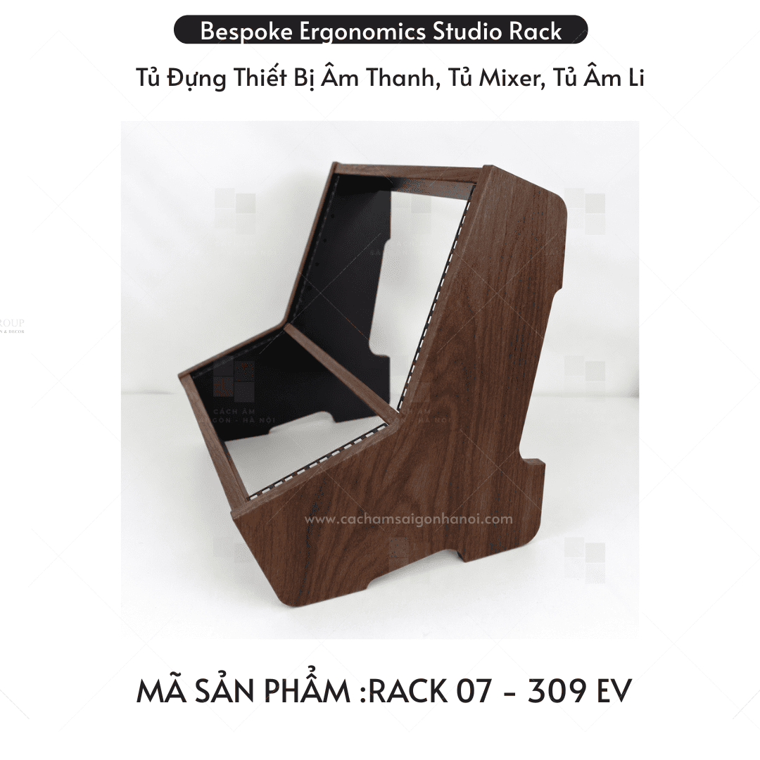 Rack 07 màu 309EV tủ rack mixer phòng thu âm hiện đại