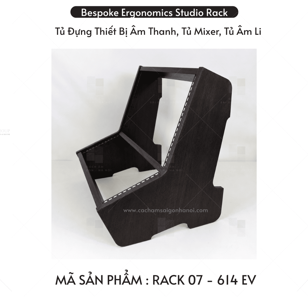 Rack 07 màu 614EV tủ rack âm thanh chuyên dụng cho studio