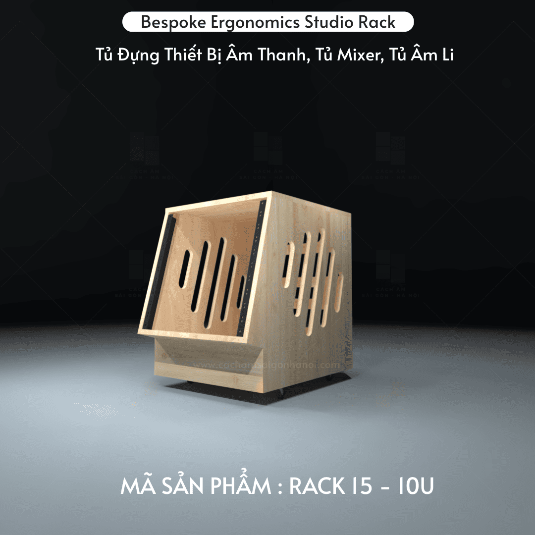 Khe thông gió tủ rack studio RACK 15 10U