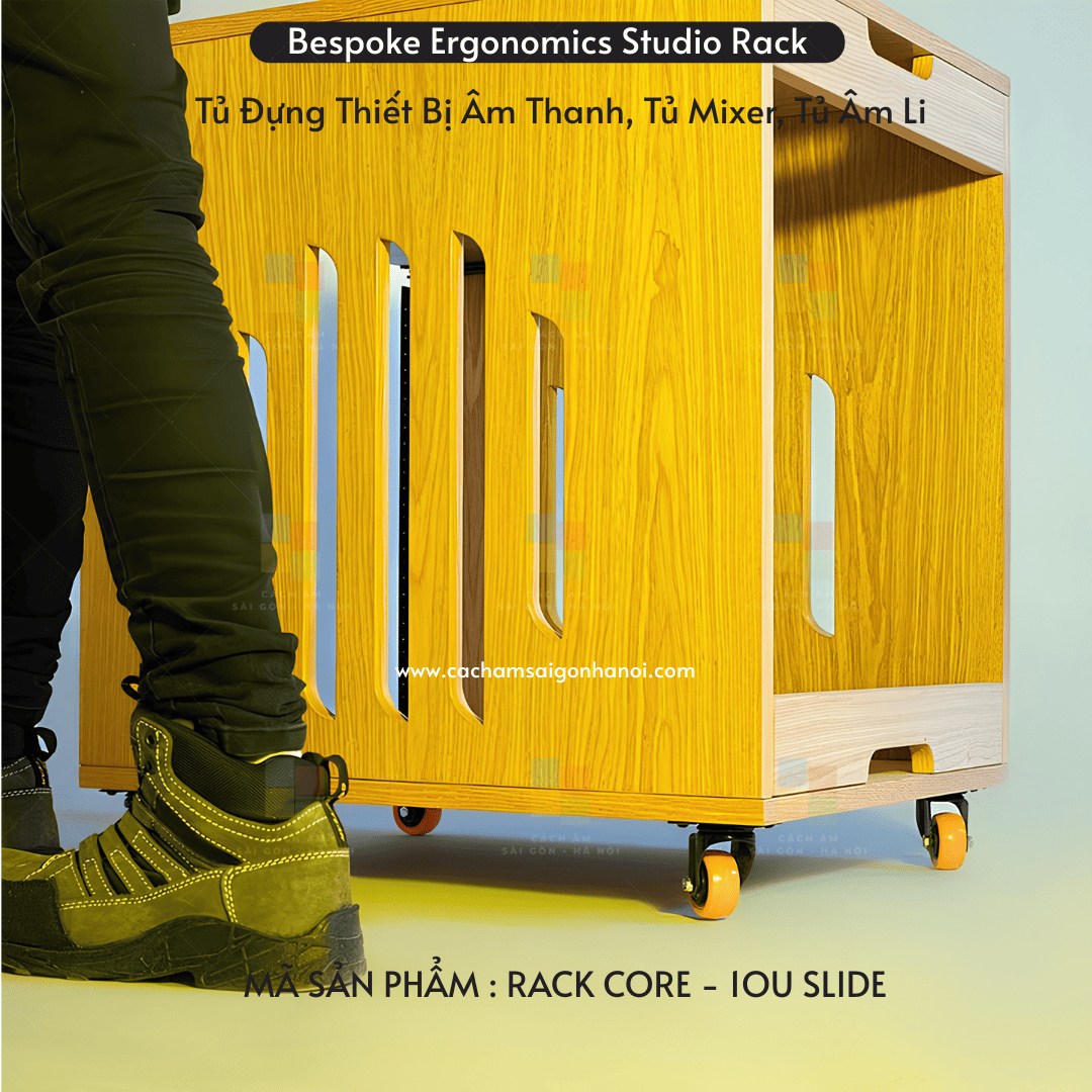  Bánh xe di chuyển tủ rack studio CORE-10U SLIDE