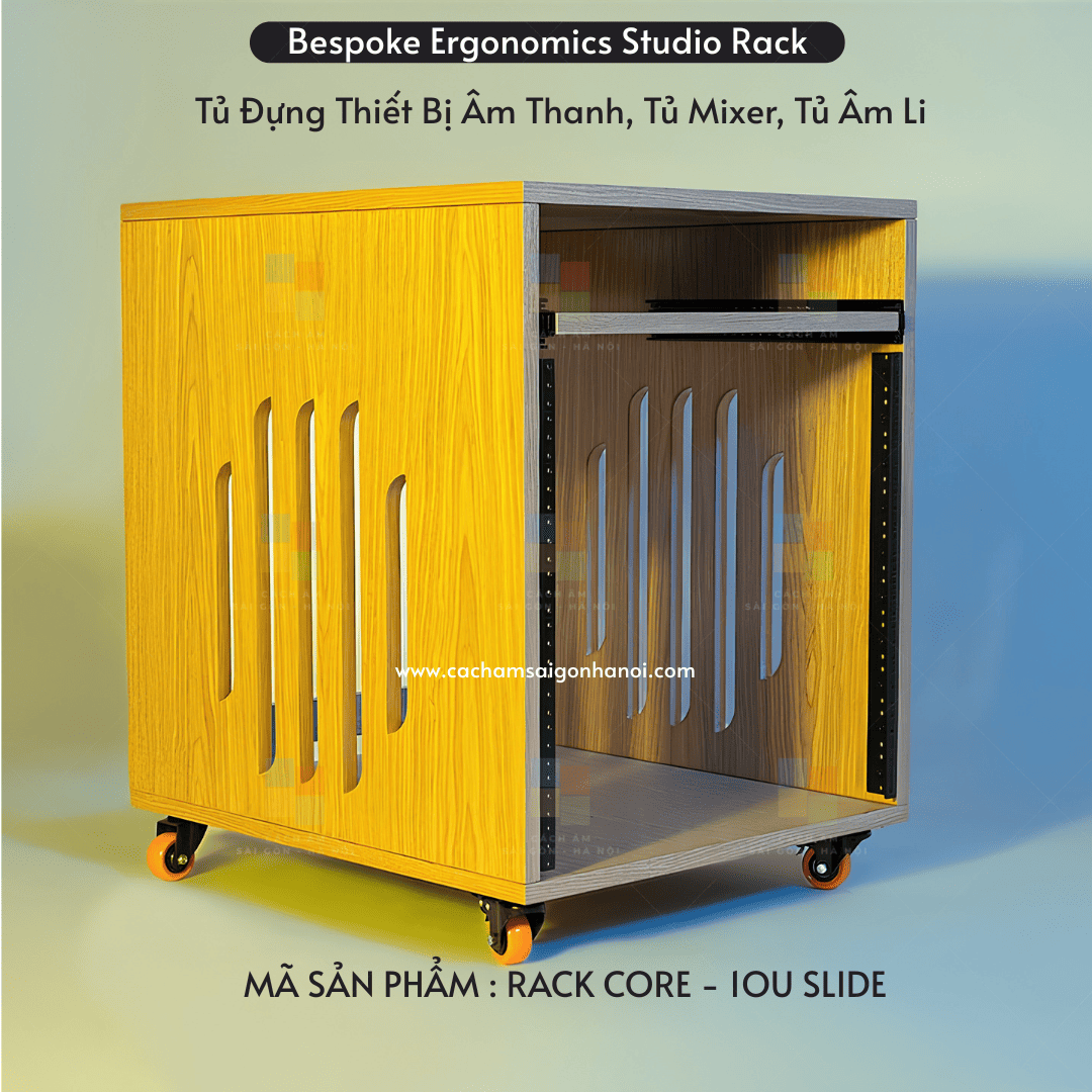 Khe thoáng tản nhiệt tủ rack studio CORE-10U SLIDE 2