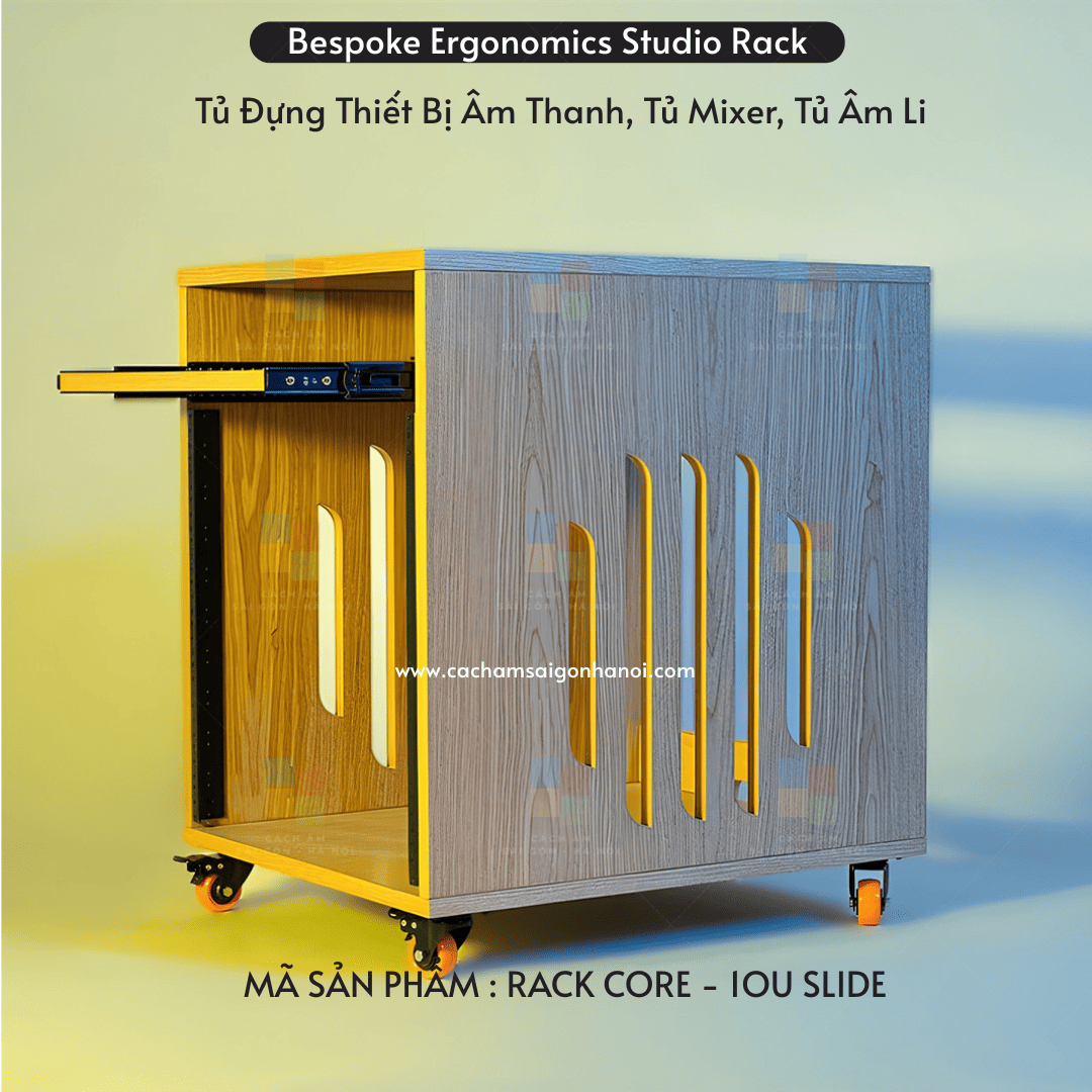 Khe thoáng tản nhiệt tủ rack studio CORE-10U SLIDE 1