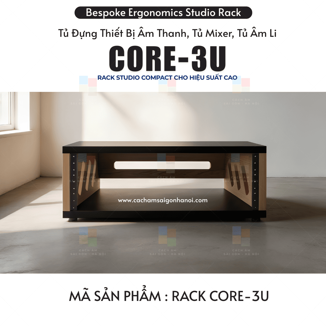 Mặt trước tủ rack CORE-3U