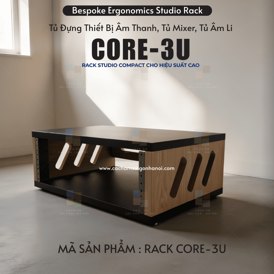 RACK CORE-3U tủ rack studio compact 3U