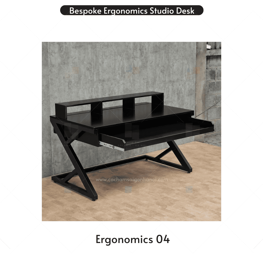 Thiết kế mặt sau bàn phòng thu âm Ergonomics 04