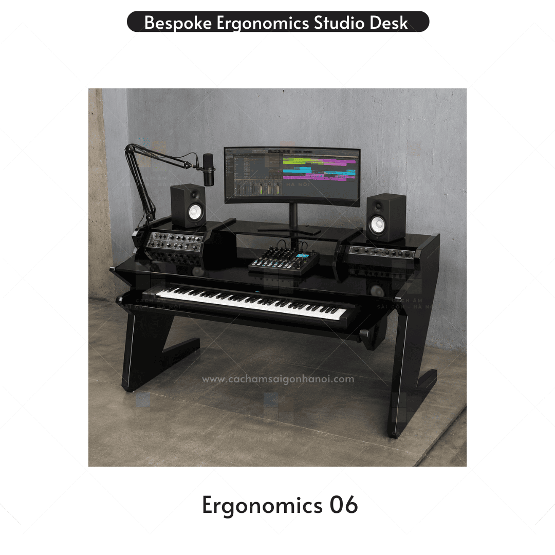 Studio Desk Ergonomics 06 cho Home Studio và Recording Studio