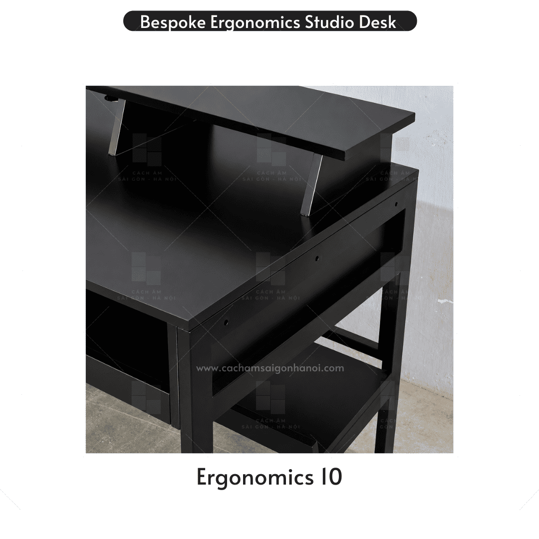 Studio Desk Ergonomics 10 thiết kế tối ưu cho Producer Studio và Recording Studio