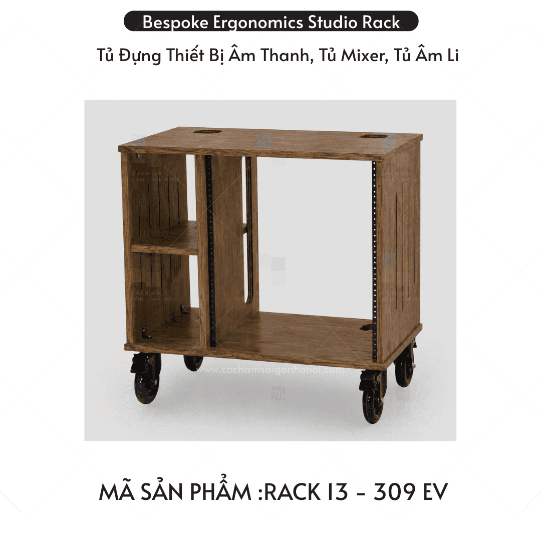 Rack 13 màu 309EV rack livestream podcast studio
