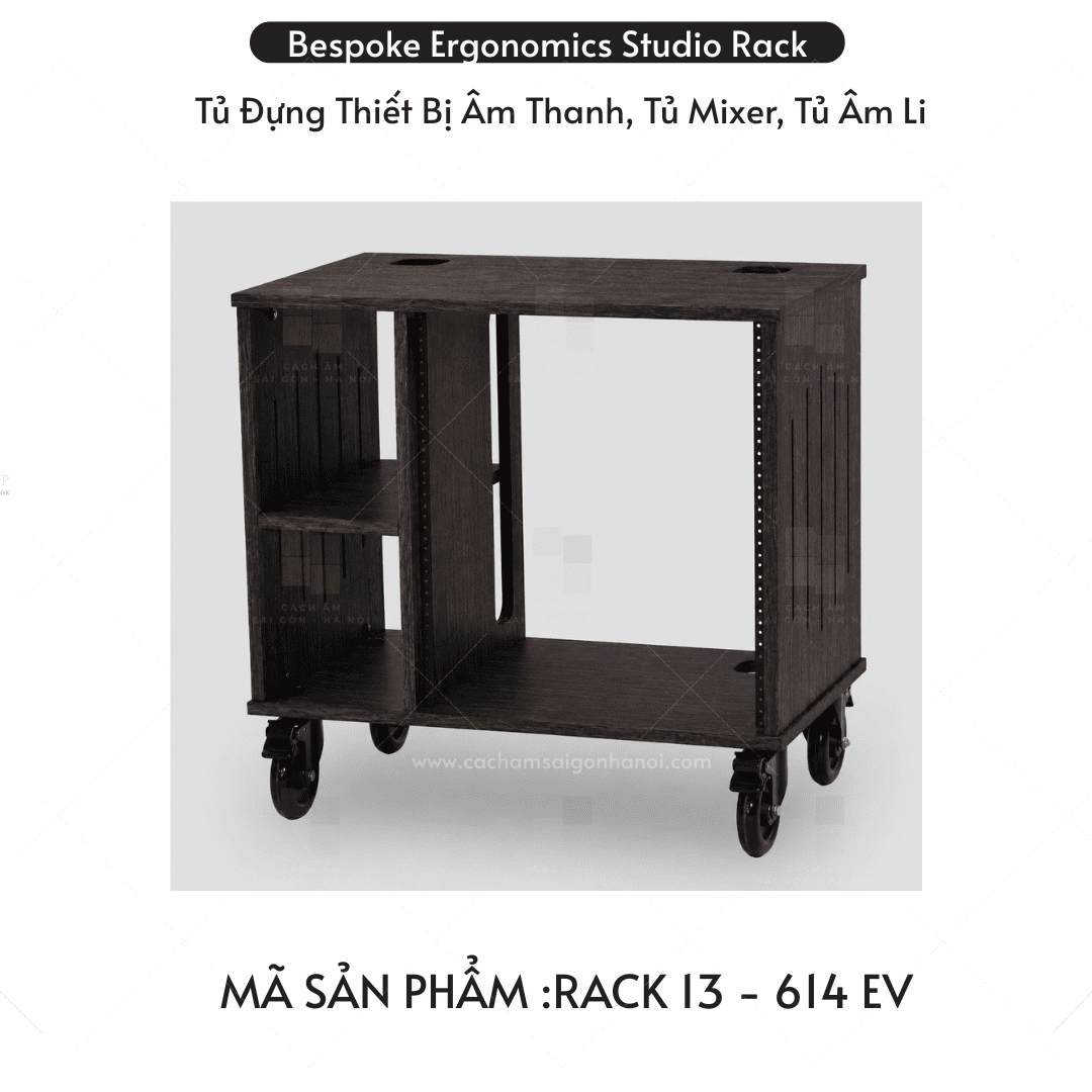 Rack 13 màu 614EV rack studio có bánh xe cao cấp