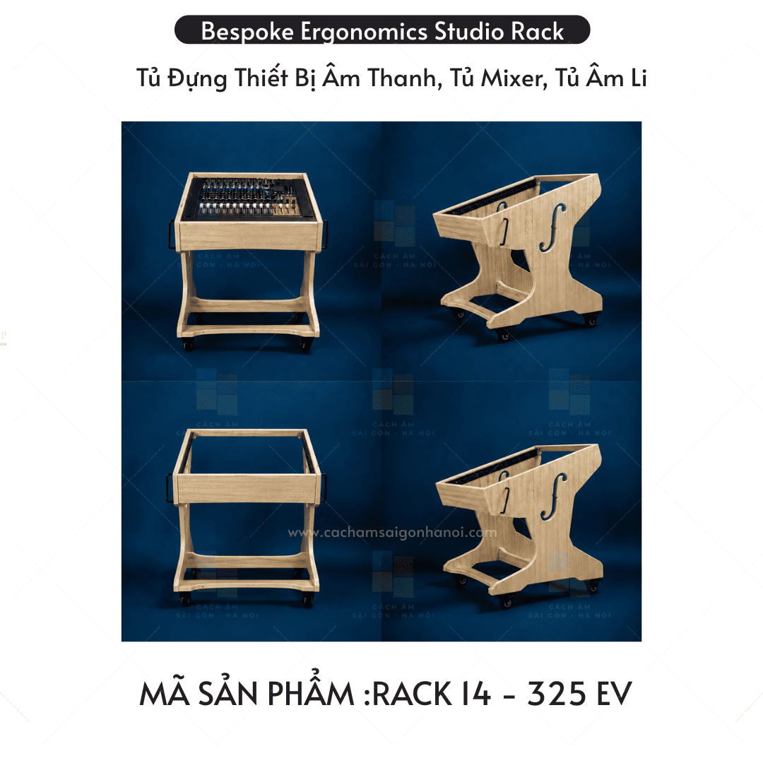 Rack 14 Studio 12U màu 325EV rack mixer công thái học