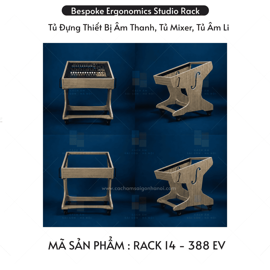 Rack 14 Studio 12U màu 388EV bàn điều khiển âm thanh chuyên nghiệp