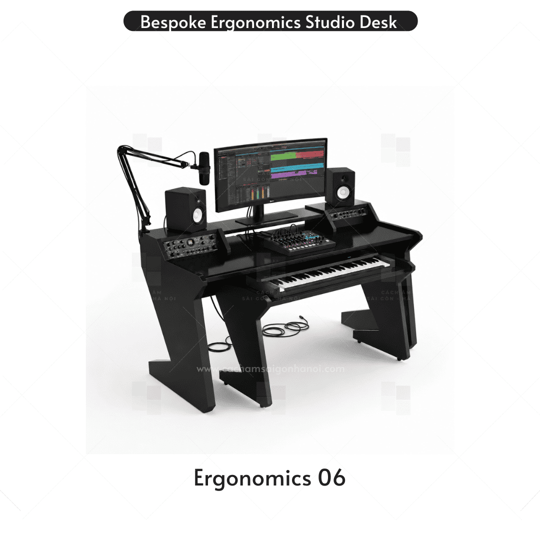 Bàn phòng thu âm Ergonomics 06 Studio Desk chuyên nghiệp